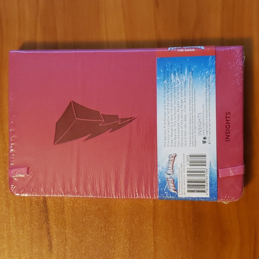 Journal Saban's Power Rangers Pink Ranger Hardcover Ruled with Pocket - Picture 2 of 6